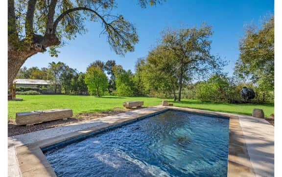 Fun, eclectic Round Top home w/POOL! 5 min to town